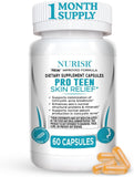 NURISR Clear Skin Supplements 30 Capsules front view