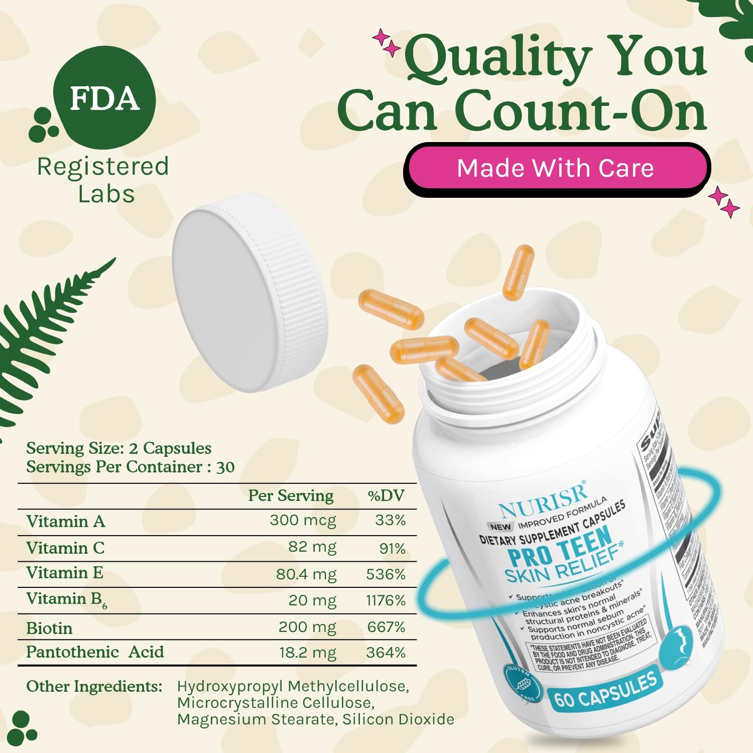 NURISR Clear Skin Supplements lifestyle scene with teens