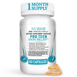 NURISR Clear Skin Supplements on a table