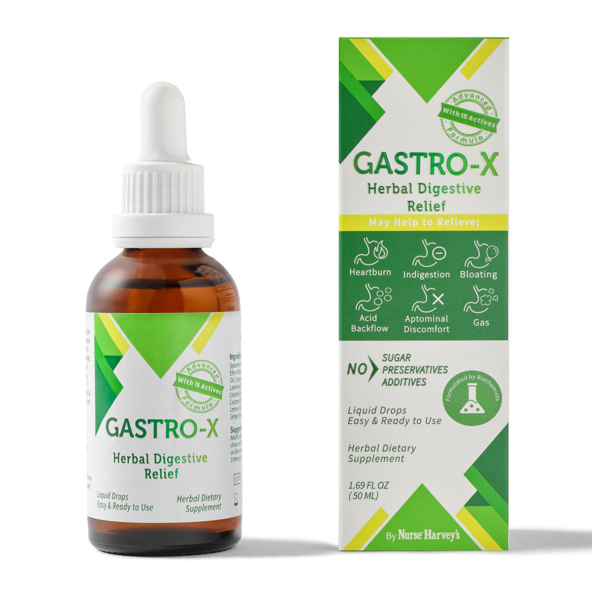 Nurse Harvey's Gastro-X Herbal Support 118g front view