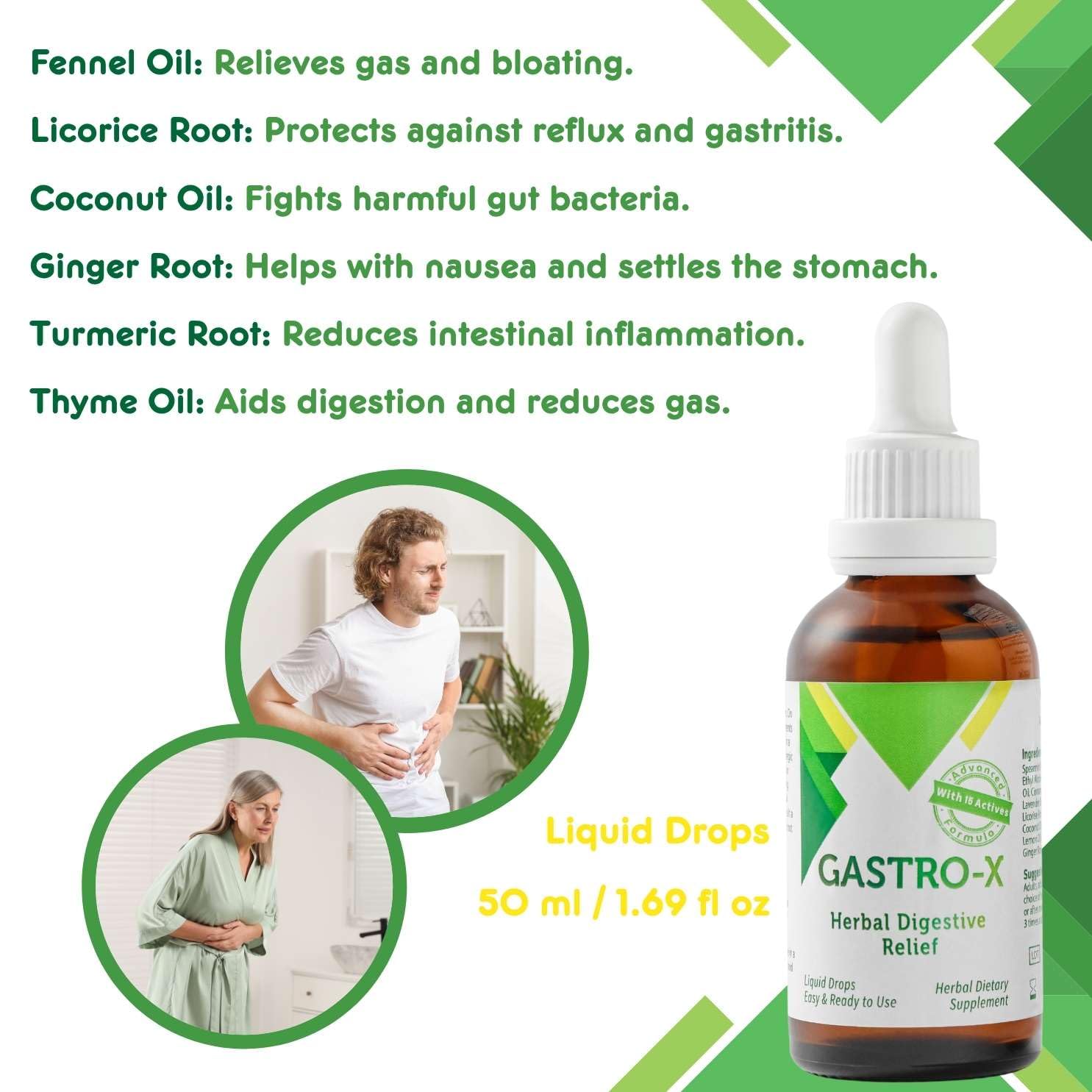 Nurse Harvey's Gastro-X herbal support in use
