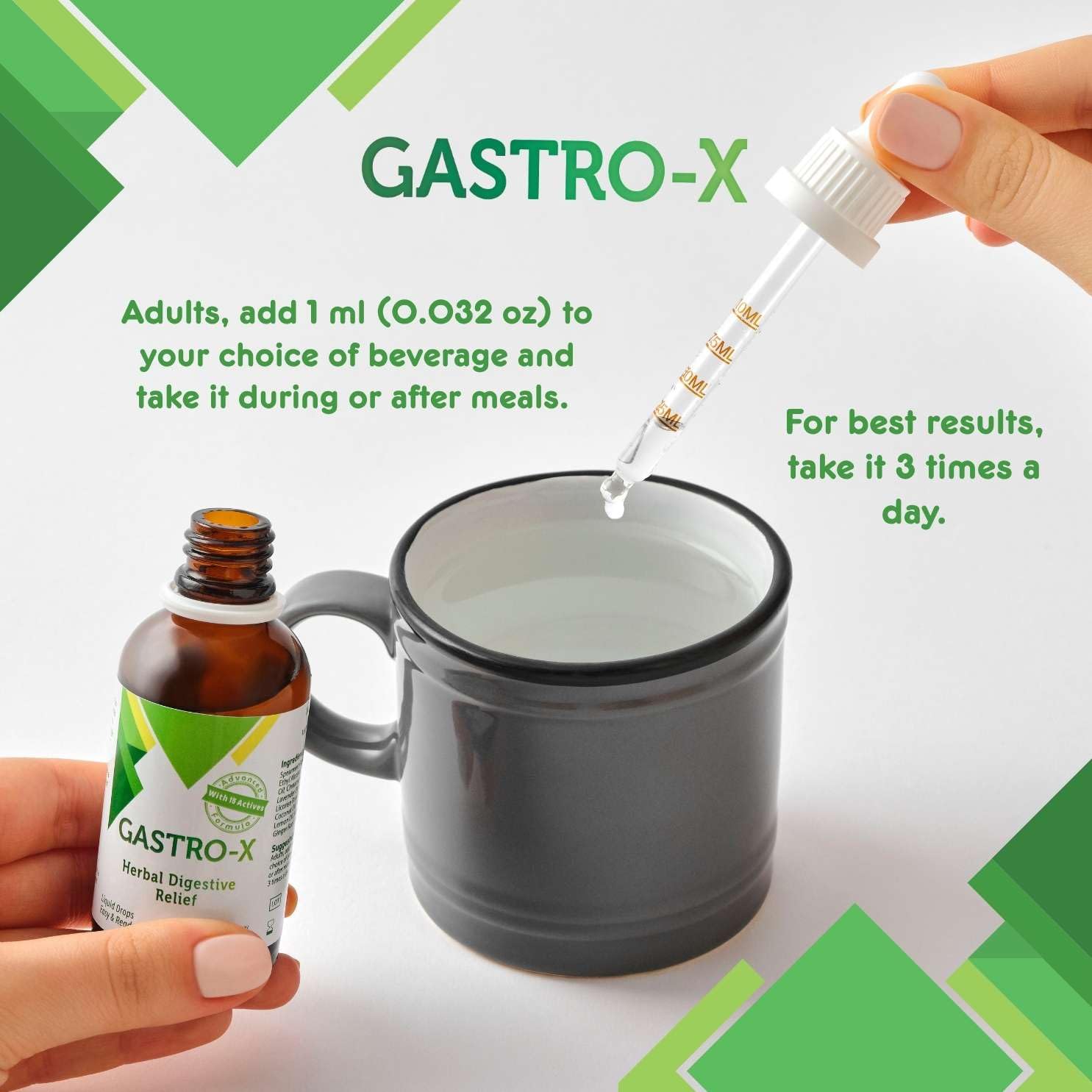 Nurse Harvey's Gastro-X herbal support with lifestyle setting