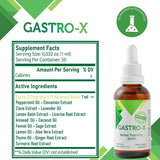 Nurse Harvey's Gastro-X product details on a table