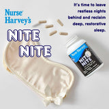 Nurse Harvey's Nite Nite capsules with ingredients displayed