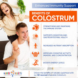 Nurse Julie's Colostrum Chewable Tablets for Kids close-up of tablets