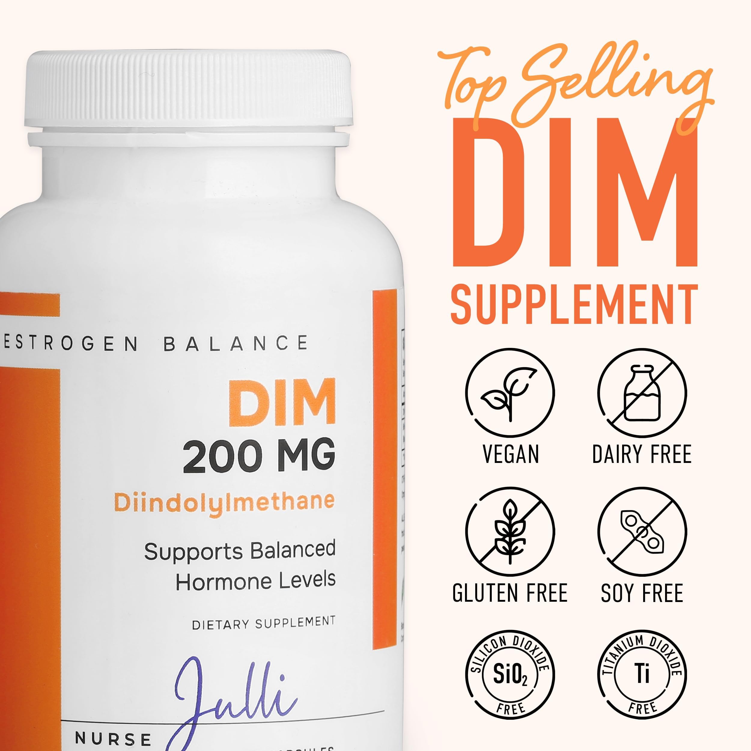 Nurse Julli DIM Supplement 45g capsule close-up