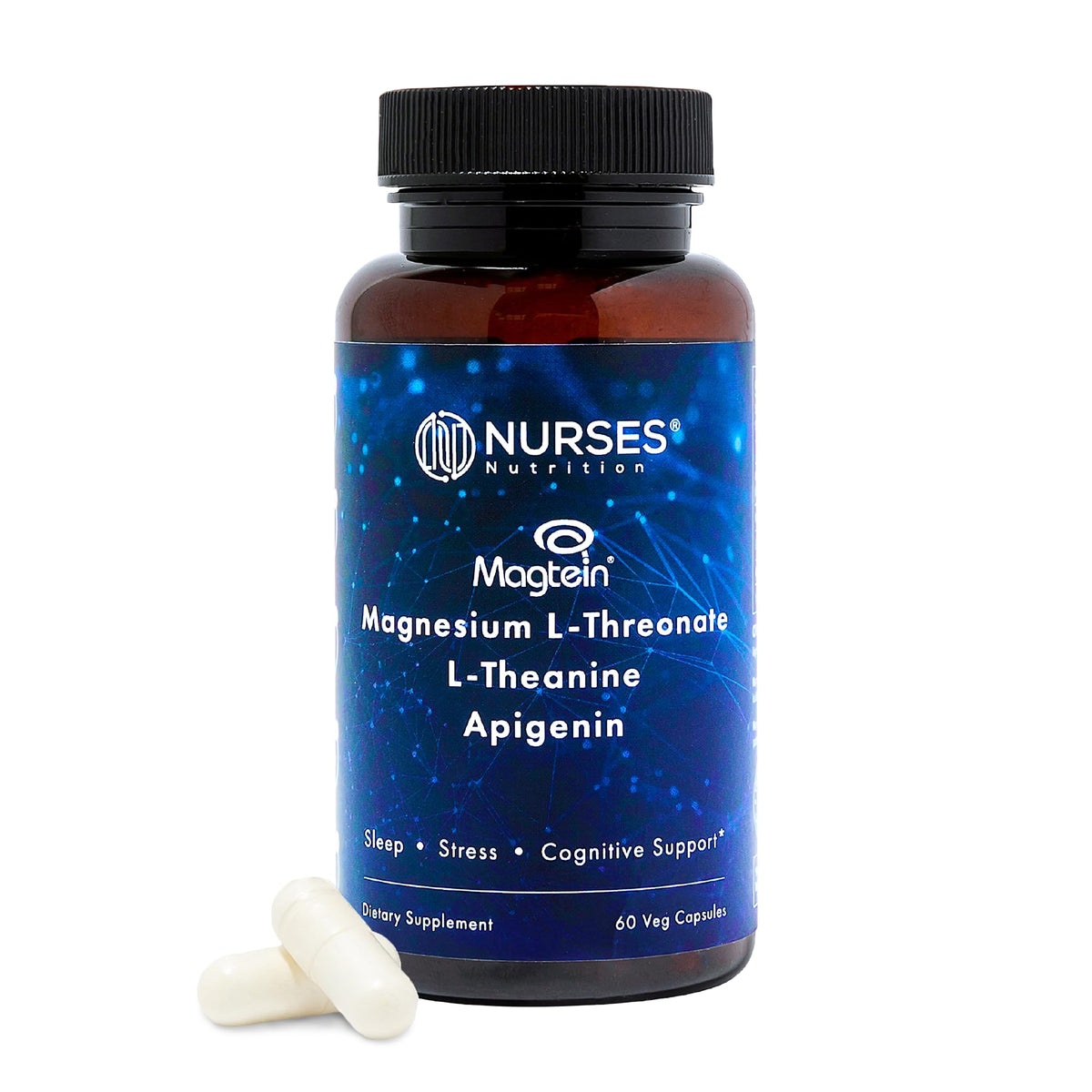 Nurses Nutrition Magnesium Sleep Stack 1000mg front view