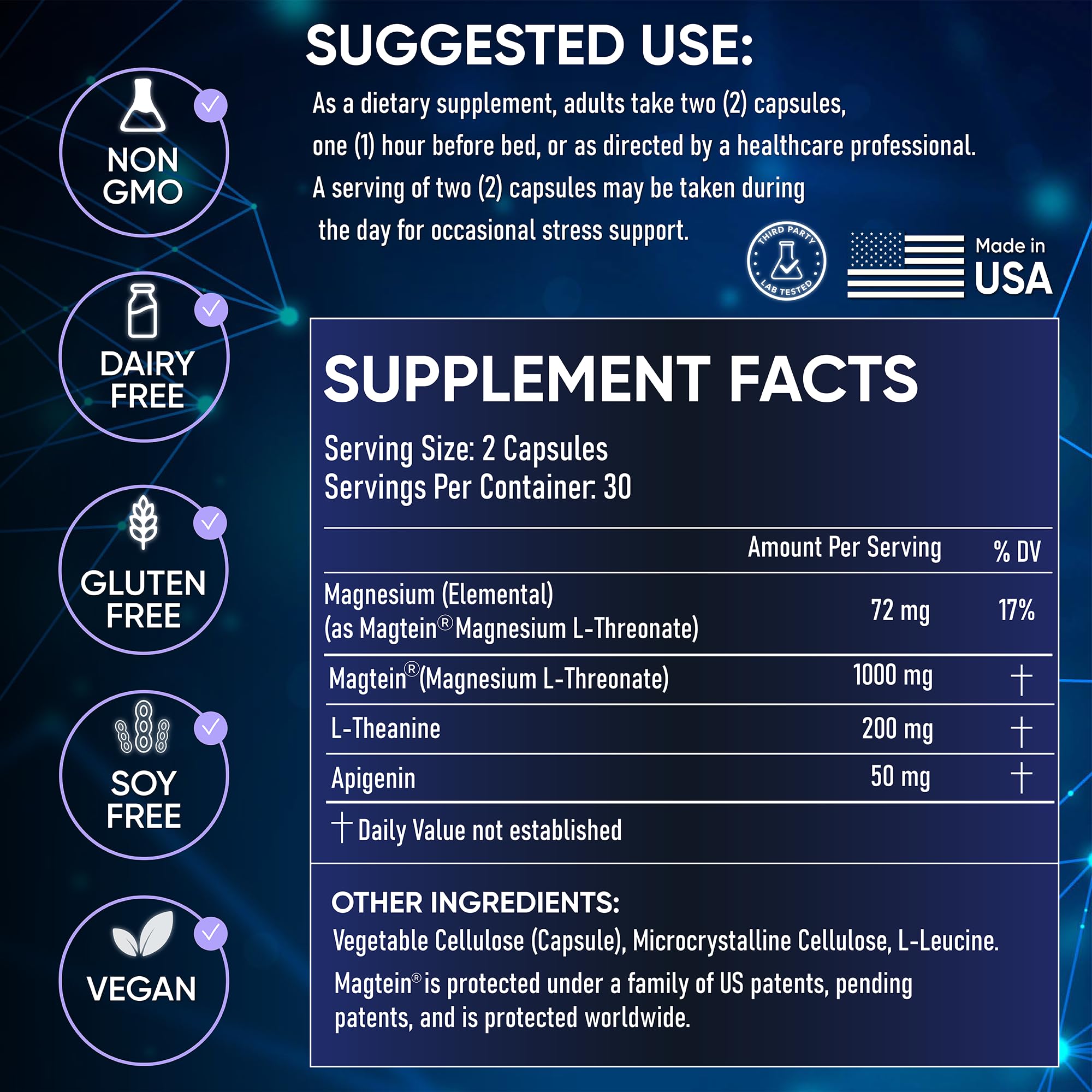 Nurses Nutrition Magnesium Sleep Stack ingredients list