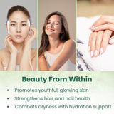 NURTIVE Collagen Builder Powder in a smoothie