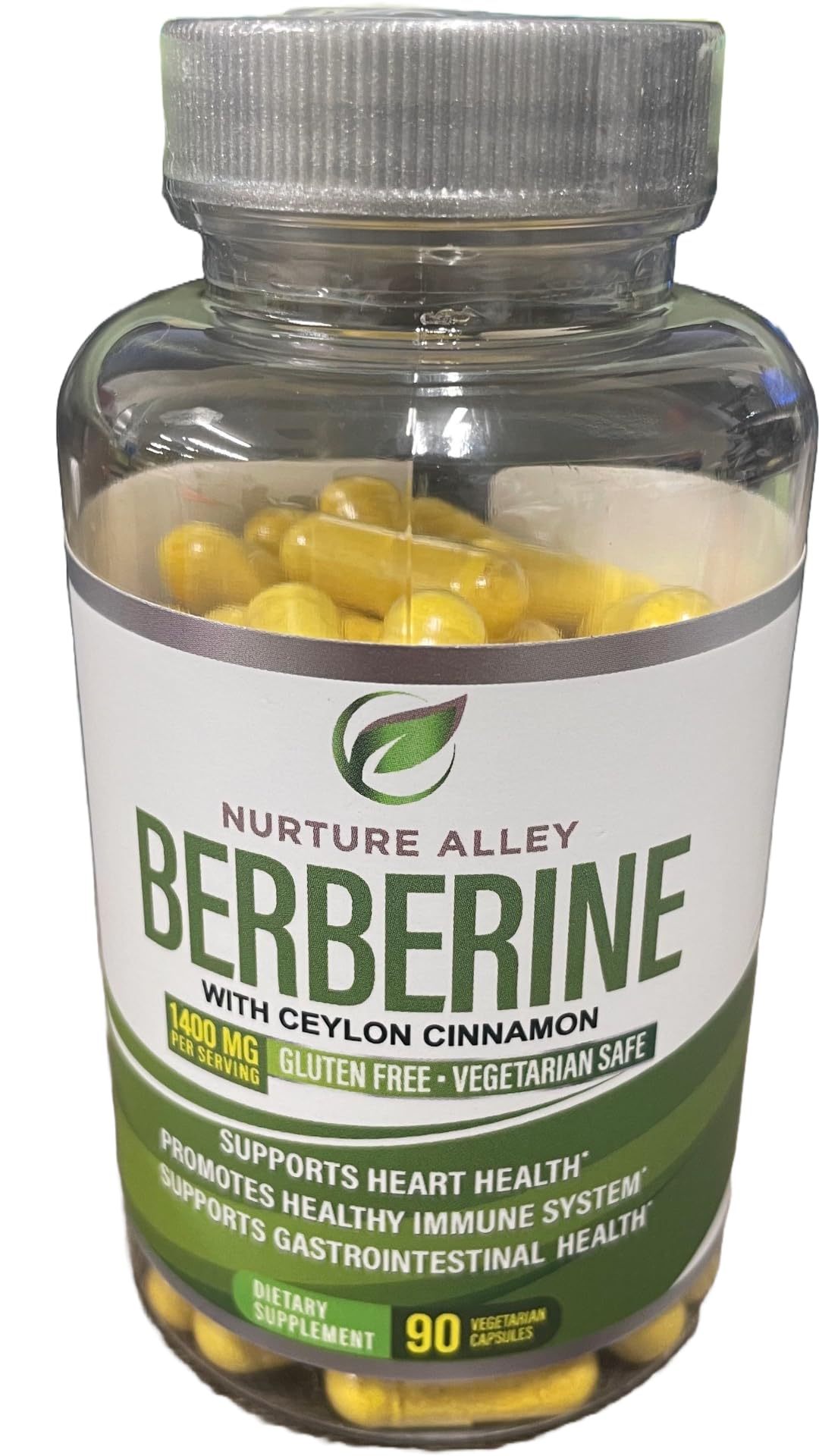 NURTURE ALLEY Cinnamon Berberine HCl Capsules front view