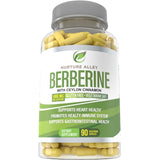 NURTURE ALLEY Cinnamon Berberine HCl Capsules with a glass of water