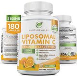 NURTURE ALLEY Liposomal Vitamin C 2100mg bottle front view