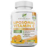 NURTURE ALLEY Liposomal Vitamin C side view of bottle