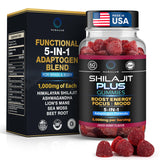 Nusalus Shilajit Plus Gummies front view with packaging