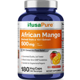 NusaPure African Mango 10:1 Extract Capsules bottle front view
