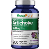 NusaPure Artichoke Capsules 600mg bottle front view