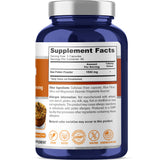 NusaPure Bee Pollen Powder 200 capsules bottle side view