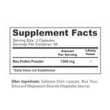 NusaPure Bee Pollen Powder nutritional information