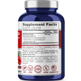 NusaPure Berberine HCI Capsules 225 mg bottle side view