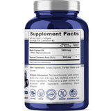 NusaPure Black Currant Oil bottle with 180 softgels