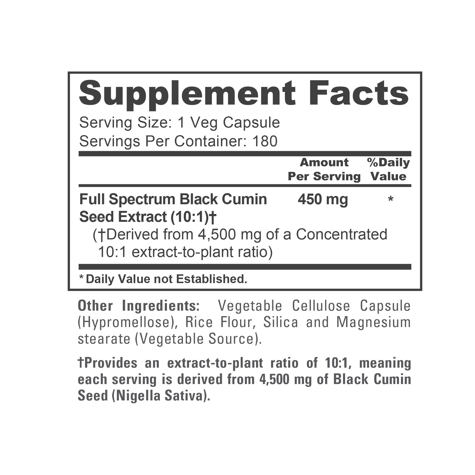 NusaPure Black Seed Oil 450mg capsules on a wooden table