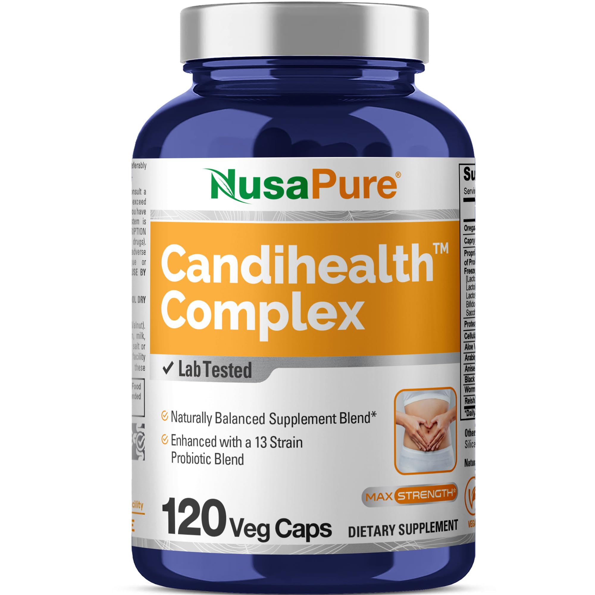 NusaPure CandiHealth Complex Capsules bottle front view