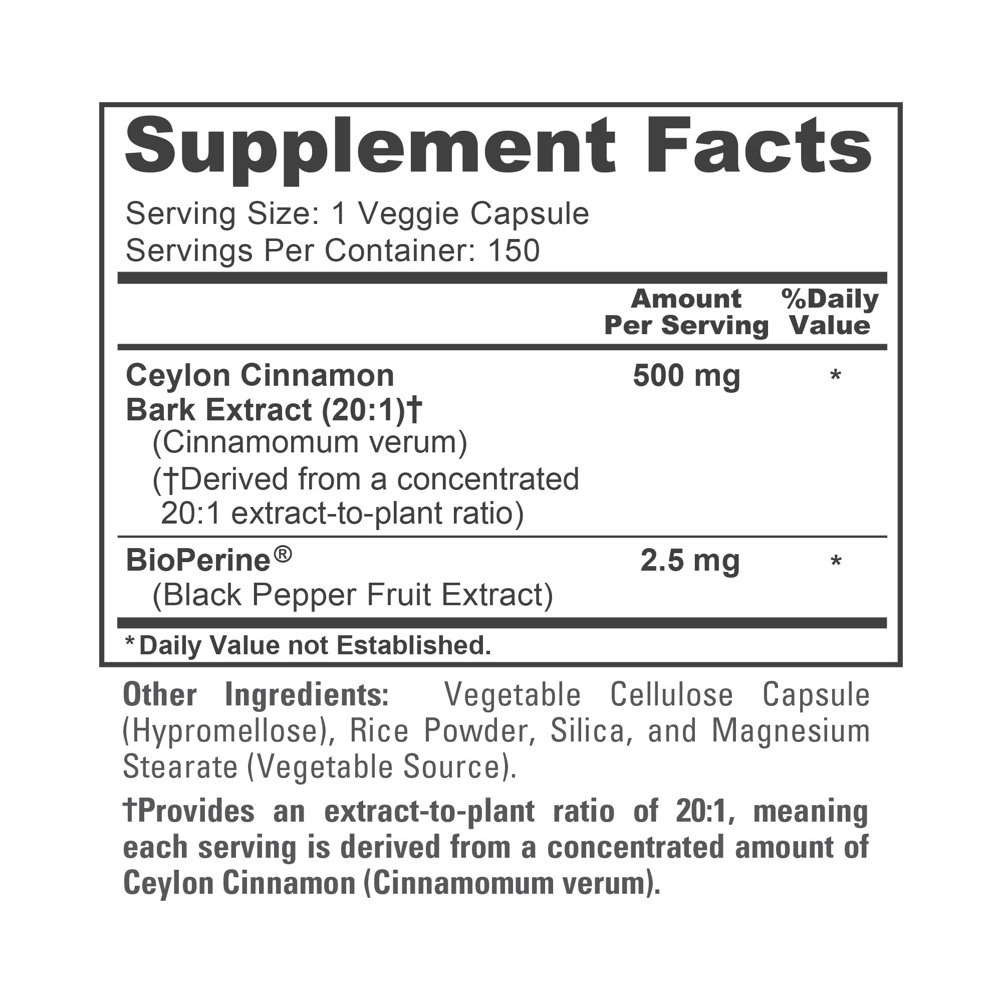 NusaPure Ceylon Cinnamon Capsules with open cap