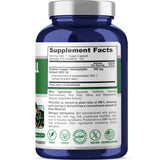 NusaPure Chlorophyll Capsules 120 vegan capsules side view