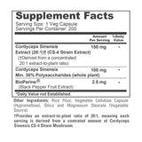 NusaPure Cordyceps CS-4 Capsules with measuring spoon for dosage