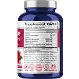 NusaPure Cranberry D-Mannose Supplement bottle side view