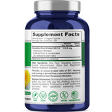 NusaPure Dandelion Capsules 200 Count bottle side view