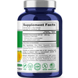 NusaPure Dandelion Root Capsules 250mg bottle side view
