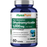 NusaPure Dihydromyricetin DHM 1000mg supplement front view