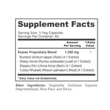 NusaPure Essiac Tea Supplement 180 Veggie Caps back view