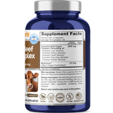 NusaPure Grass Fed Beef Organ Complex 220 capsules side view