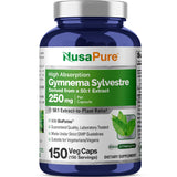 NusaPure Gymnema Sylvestre Capsules bottle front view