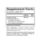 NusaPure Hawthorn Berry Capsules 500 mg opened bottle