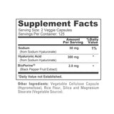 NusaPure Hyaluronic Acid supplement ingredients list