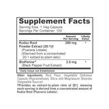 NusaPure Kudzu Root Capsules 200mg nutritional information