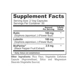 NusaPure Luteolin and Rutin supplement ingredients list