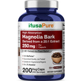 NusaPure Magnolia Bark Capsules 250mg front view
