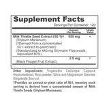 NusaPure Milk Thistle Capsules 550mg close-up of capsules