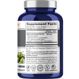 NusaPure Olive Leaf Capsules 500mg bottle side view