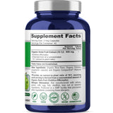 NusaPure Organic Amla Extract Capsules 120 count bottle