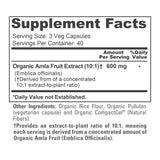 NusaPure Organic Amla Extract Capsules with label details