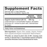 NusaPure Organic Inulin Capsules bottle back view
