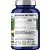 NusaPure Organic Inulin Capsules side view showing supplement facts