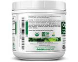 NusaPure Organic Kale Powder side view showing serving size details