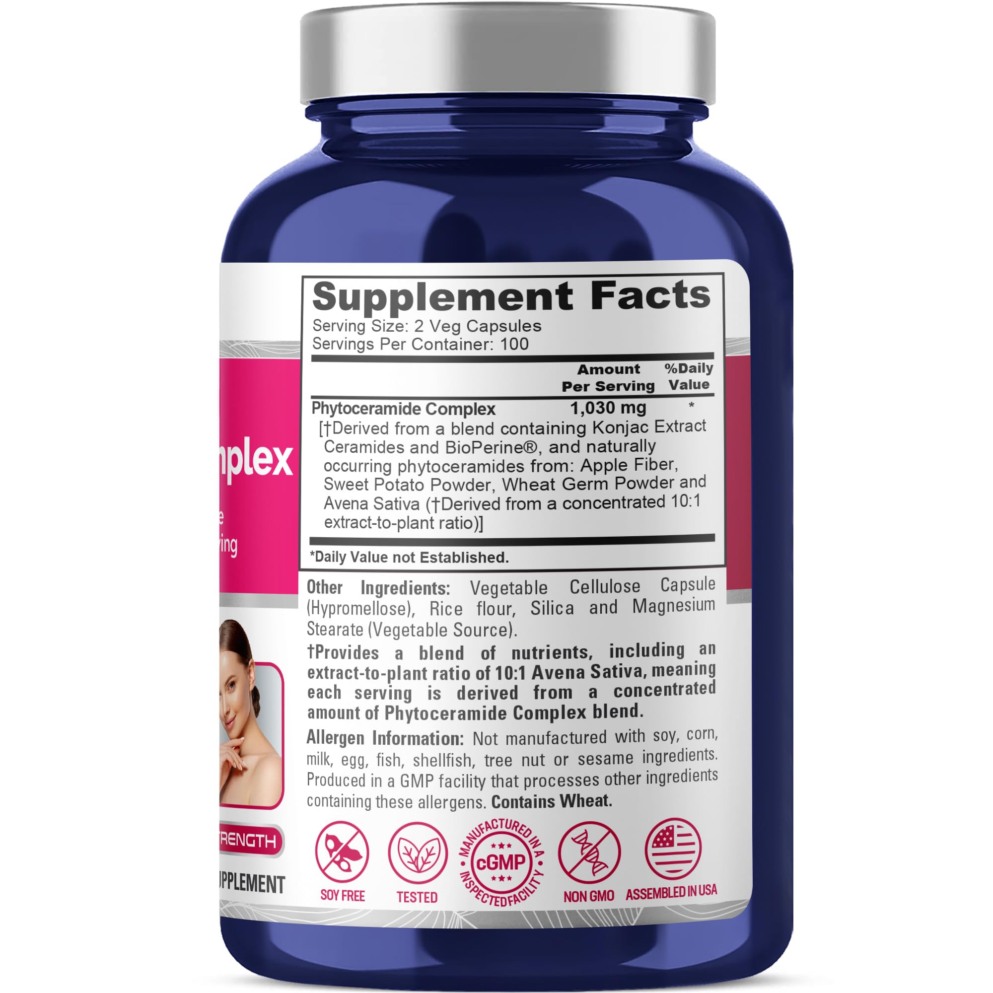 NusaPure Phytoceramide Complex Capsules close-up of capsules