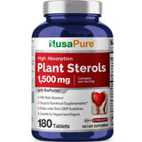 NusaPure Plant Sterols Complex 1,500mg front view of packaging